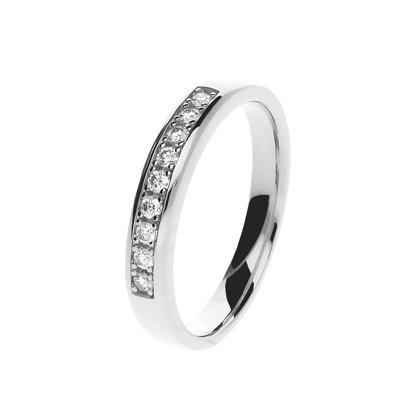 Ring Diamant zus. ca. 0,15 ct. 585er Weißgold Forever Ring Diamant zus. ca. 0,15 ct. 585er Weißgold Forever