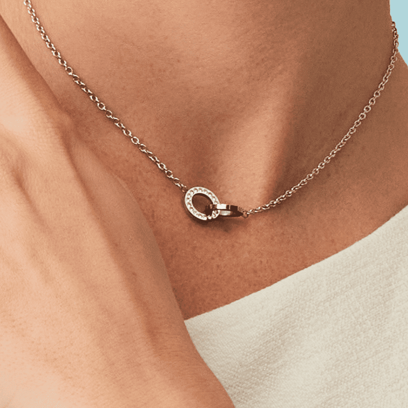 Kette Zirkonia Edelstahl Arctic Symphony