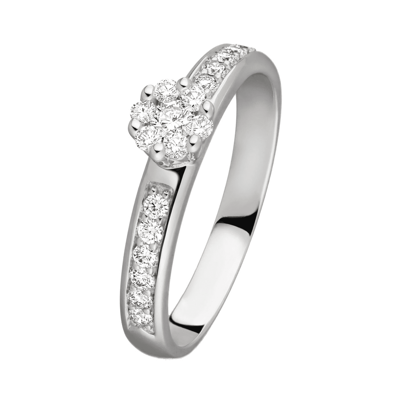 Ring Diamant zus. ca. 0,30 ct. 585er Weißgold Dahlia Ring Diamant zus. ca. 0,30 ct. 585er Weißgold Dahlia