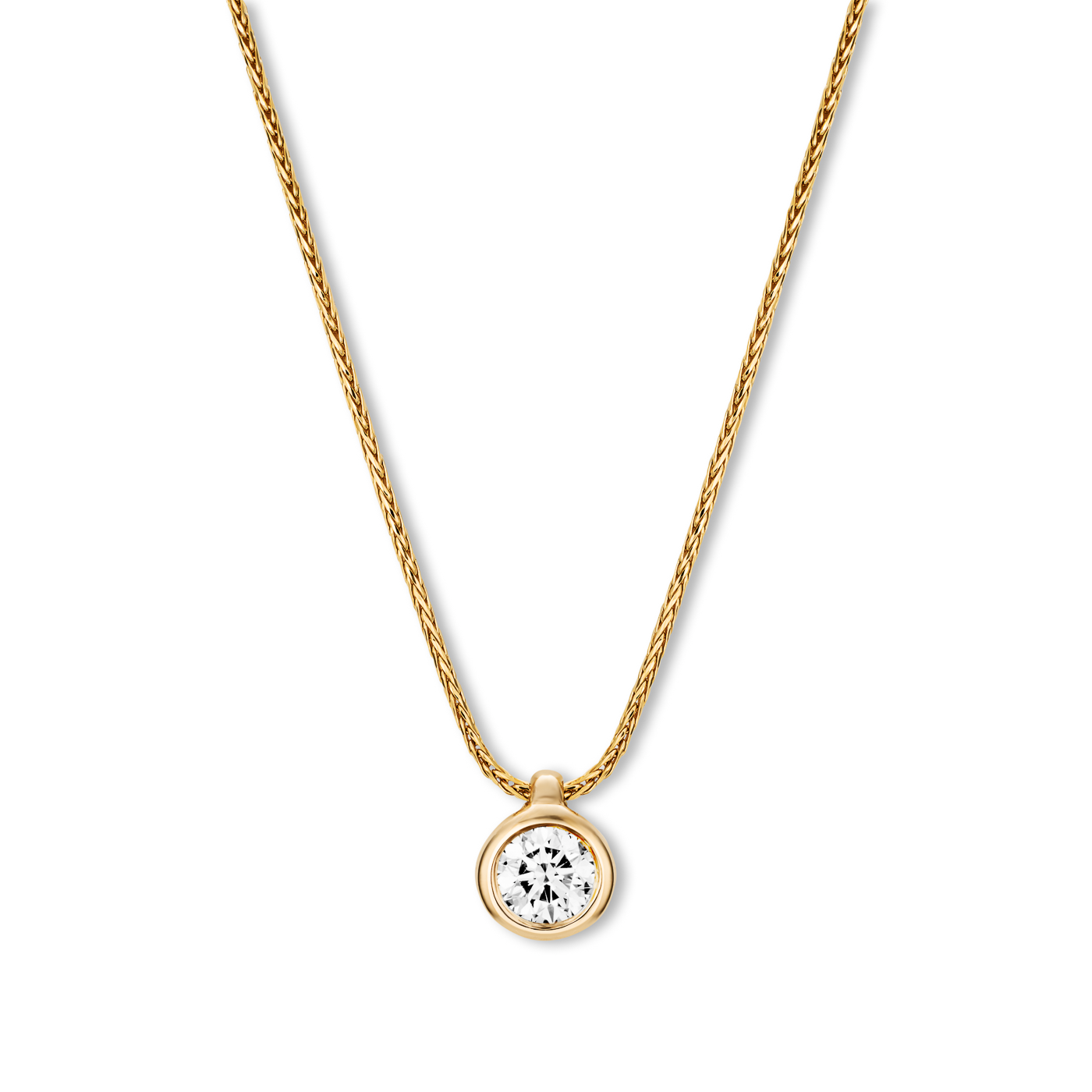 Kette Diamant ca. 0,25 ct. 585er Gelbgold In Love Solitär Kette Diamant ca. 0,25 ct. 585er Gelbgold In Love Solitär
