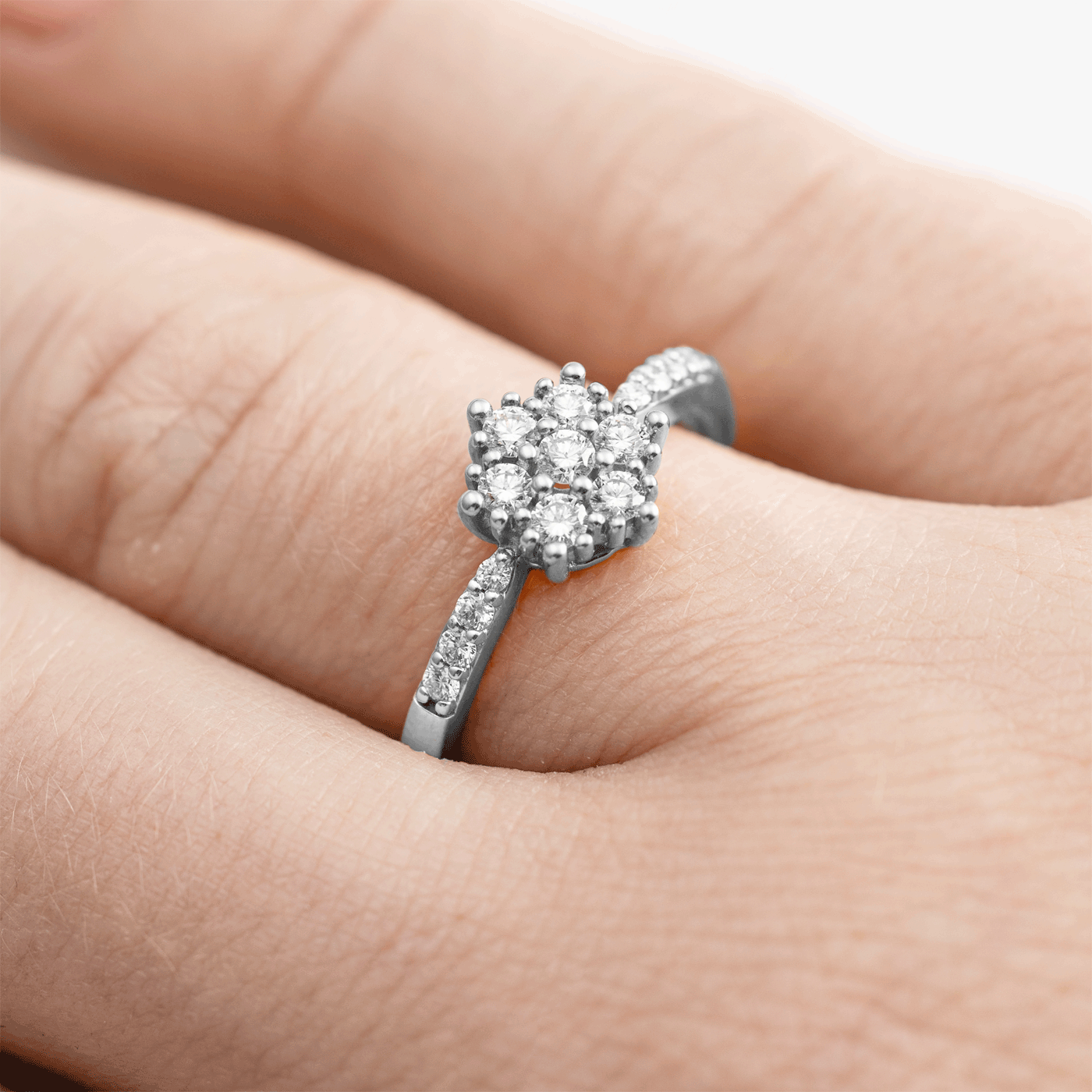 Ring Diamant zus. ca. 0,40 ct. 585er Weissgold Lunaria Ring Diamant zus. ca. 0,40 ct. 585er Weissgold Lunaria