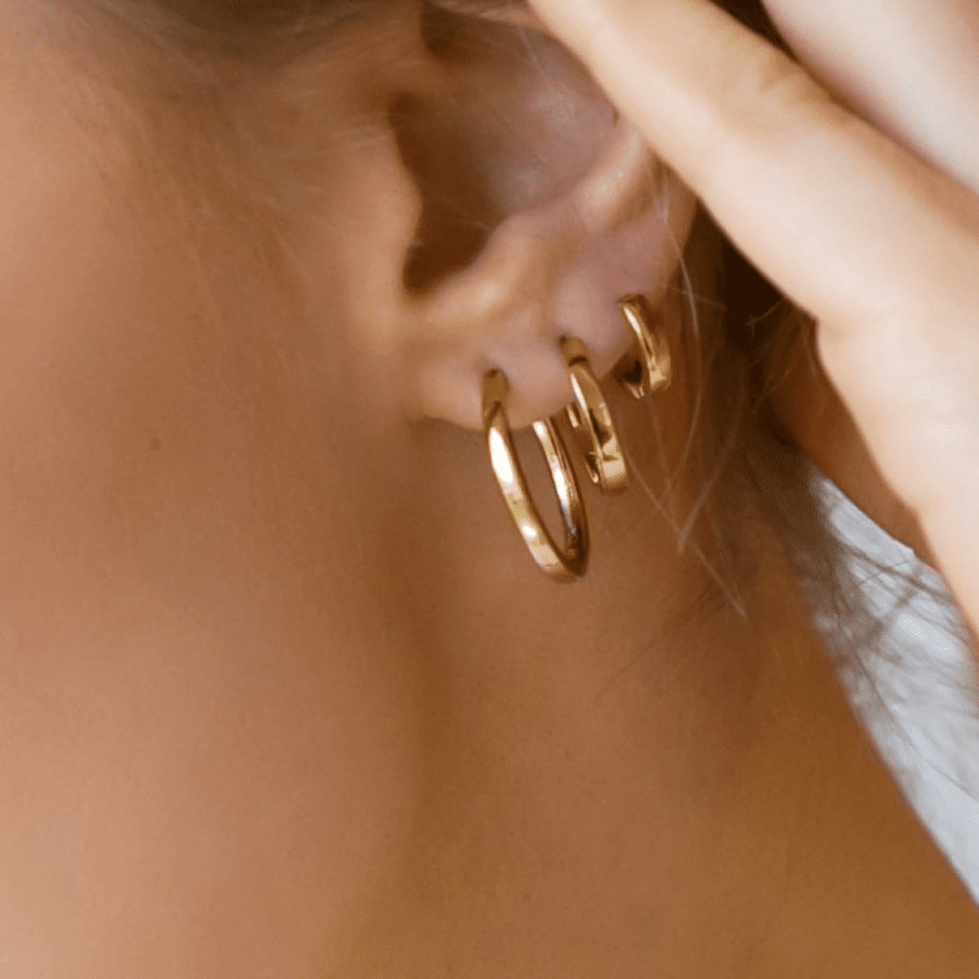 Ohrringe 925er Silber gelb vergoldet Ellera Ohrringe 925er Silber gelb vergoldet Ellera