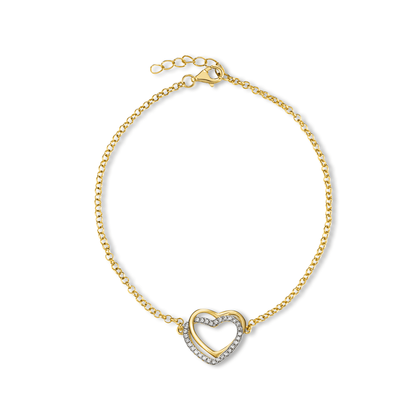 Armband Zirkonia 925er Silber vergoldet Armband Zirkonia 925er Silber vergoldet