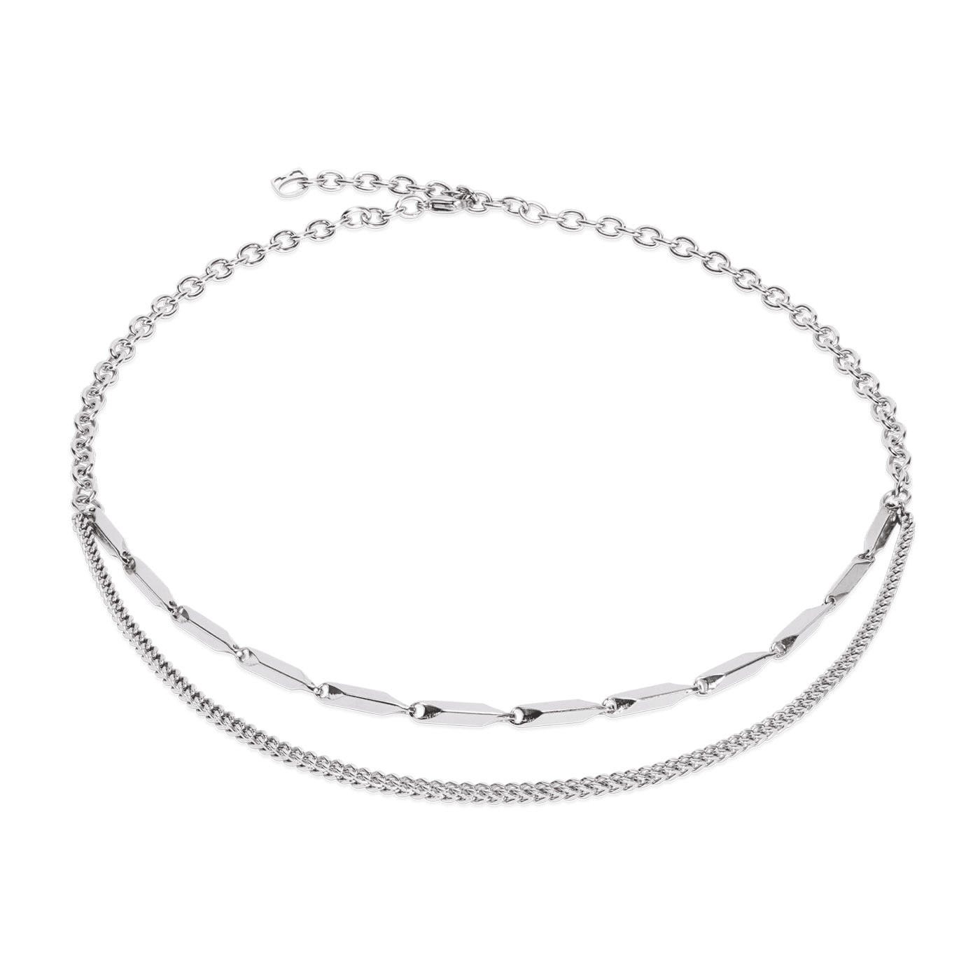 Edelsteinkette Edelstahl Twisted Layers Edelsteinkette Edelstahl Twisted Layers