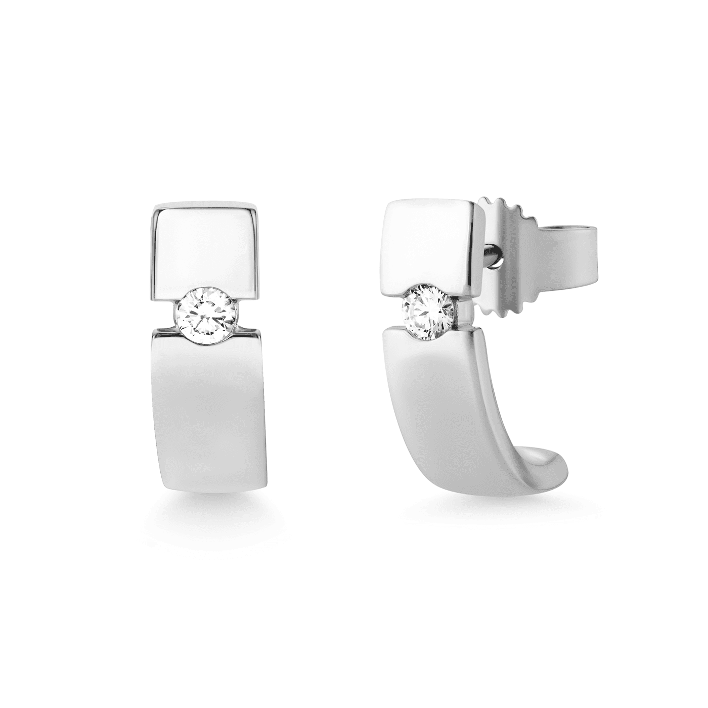 Ohrringe Diamant ca. 0,13 ct. 585er Weißgold Select Solitär Ohrringe Diamant ca. 0,13 ct. 585er Weißgold Select Solitär