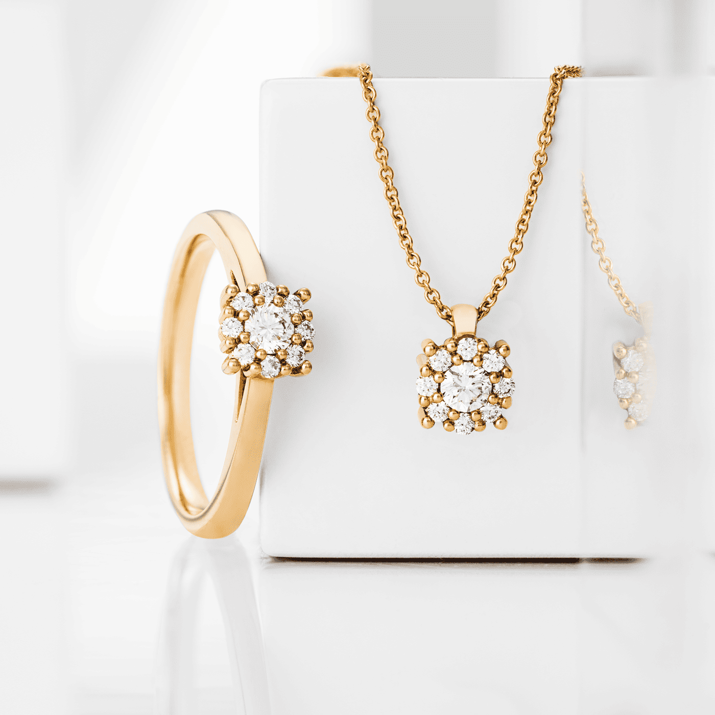 Kette Diamant zus. ca. 0,20 ct. 585er Gelbgold MONATSSPECIAL