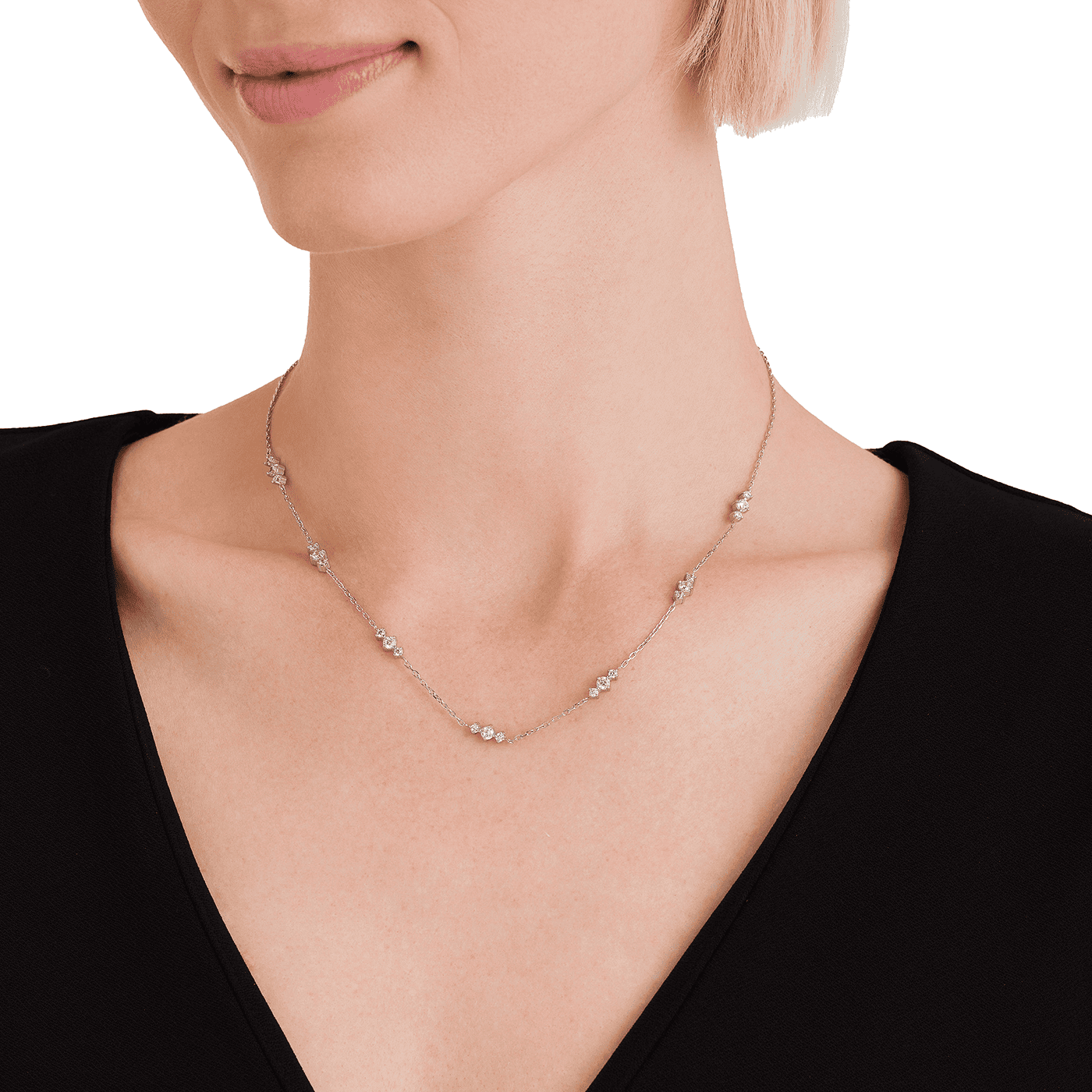 Zirkoniakette Edelstahl Crystal