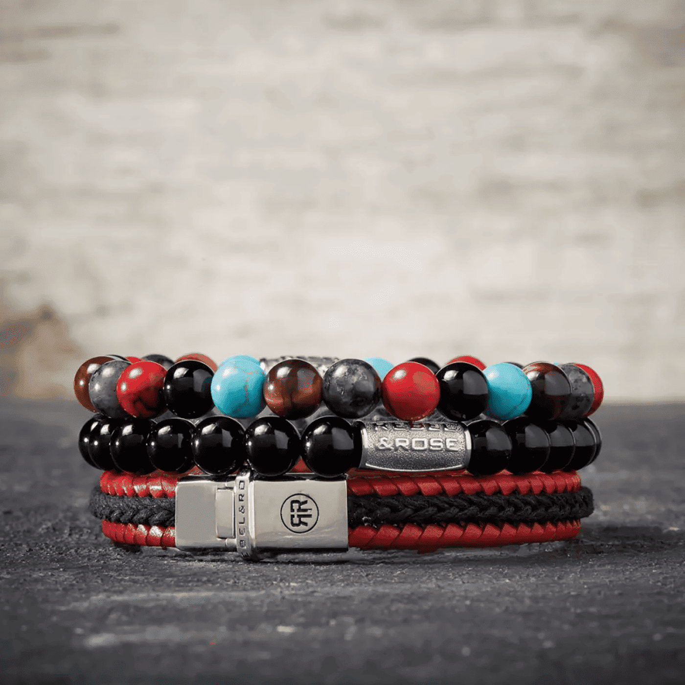 Armband Edelstahl Red Hot Summer