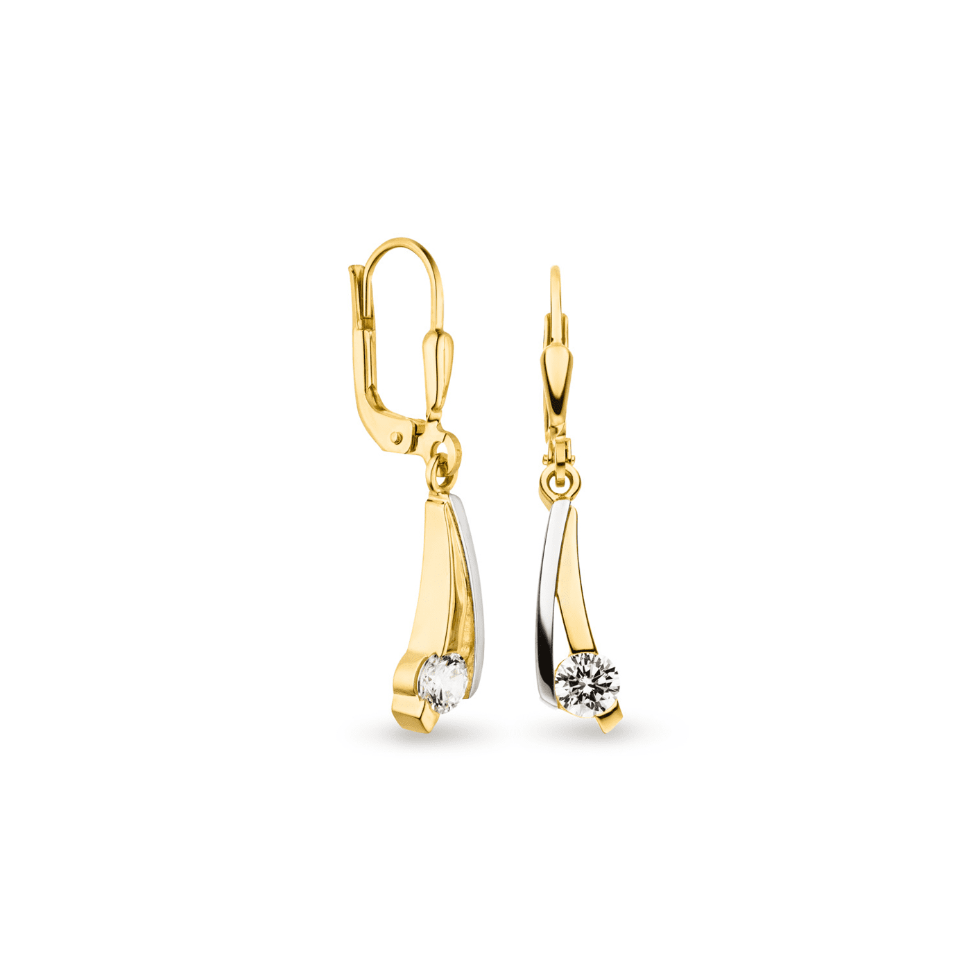 Ohrringe Zirkonia 333er Gelbgold  Ohrringe Zirkonia 333er Gelbgold