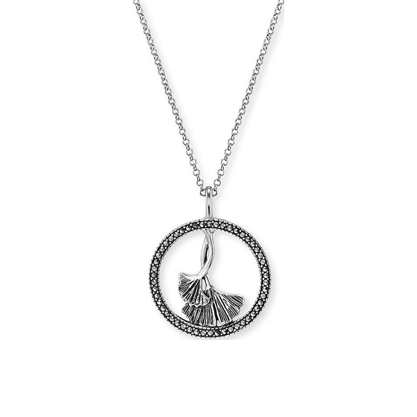 Edelsteinkette 925er Silber Ginkgo Edelsteinkette 925er Silber Ginkgo
