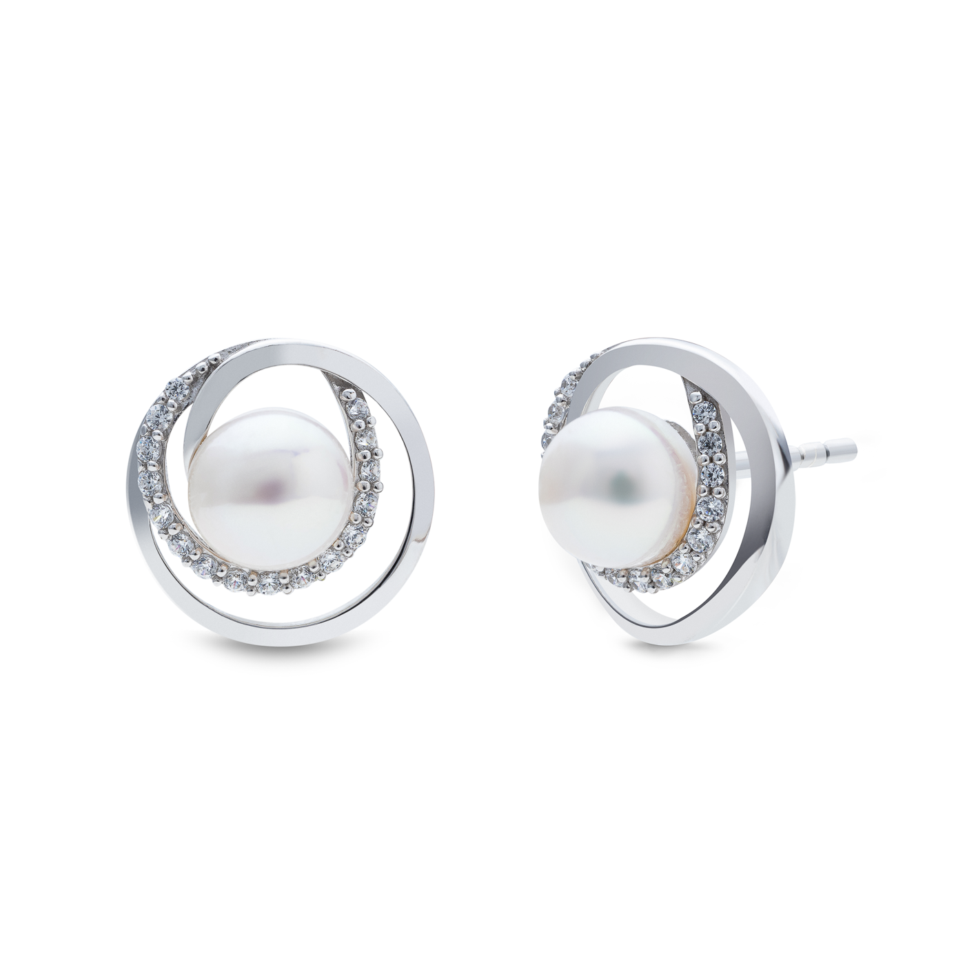 Perlenohrringe 925er Silber  Perlenohrringe 925er Silber