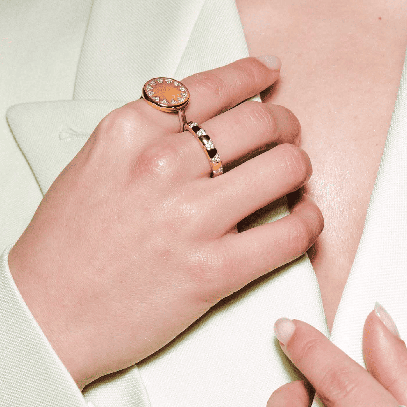 Ring Zirkonia 925er Silber bicolor Soak Up The Sunshine Ring Zirkonia 925er Silber bicolor Soak Up The Sunshine