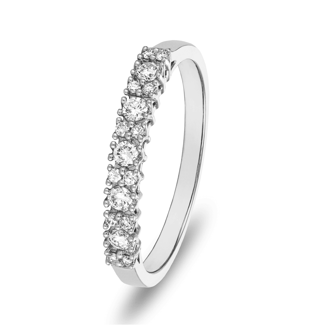 Ring Diamant zus. ca. 0,20ct. 585er Weißgold Mali Ring Diamant zus. ca. 0,20ct. 585er Weißgold Mali