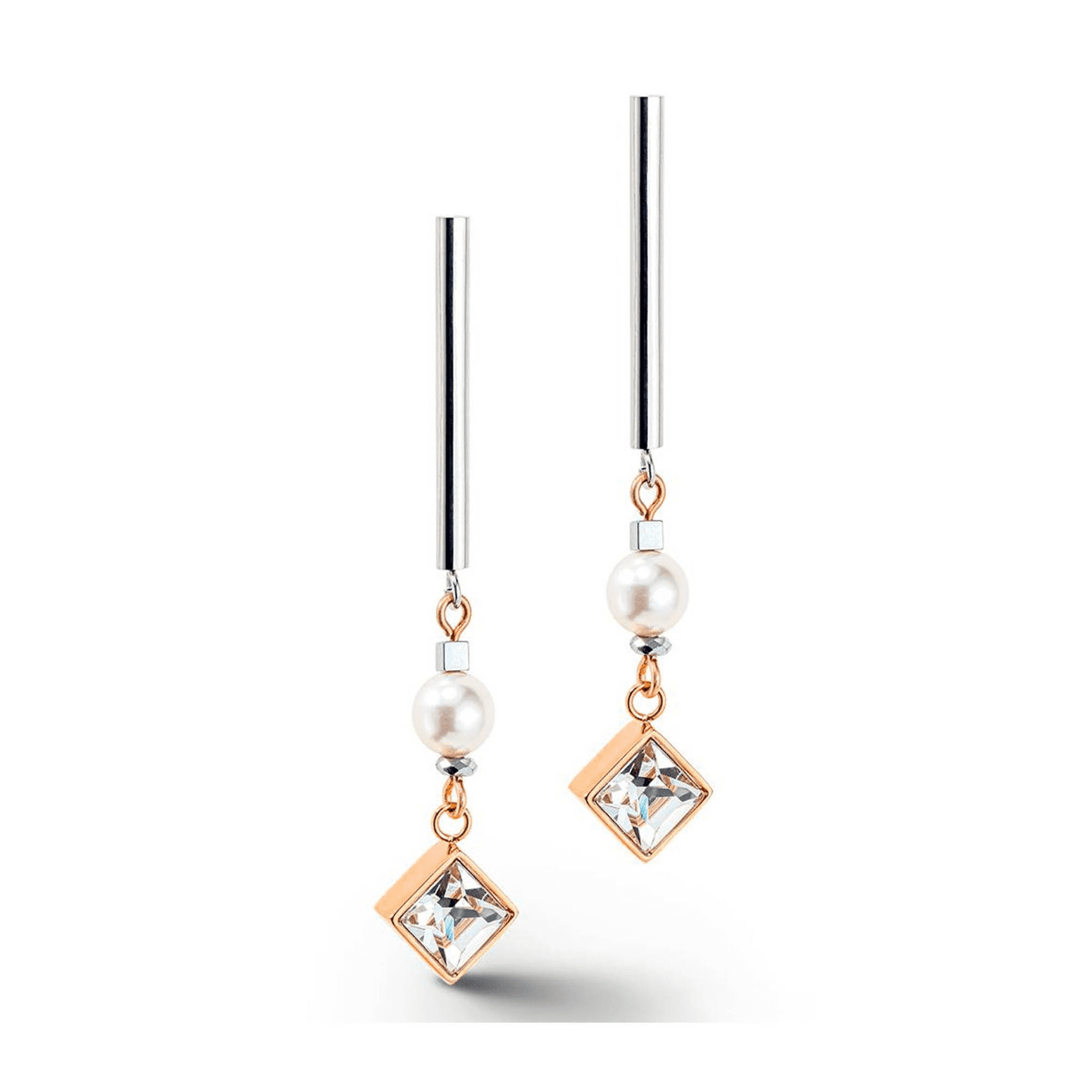 Ohrringe Crystal Pearls by Swarovski Edelstahl silber Ohrringe Crystal Pearls by Swarovski Edelstahl silber