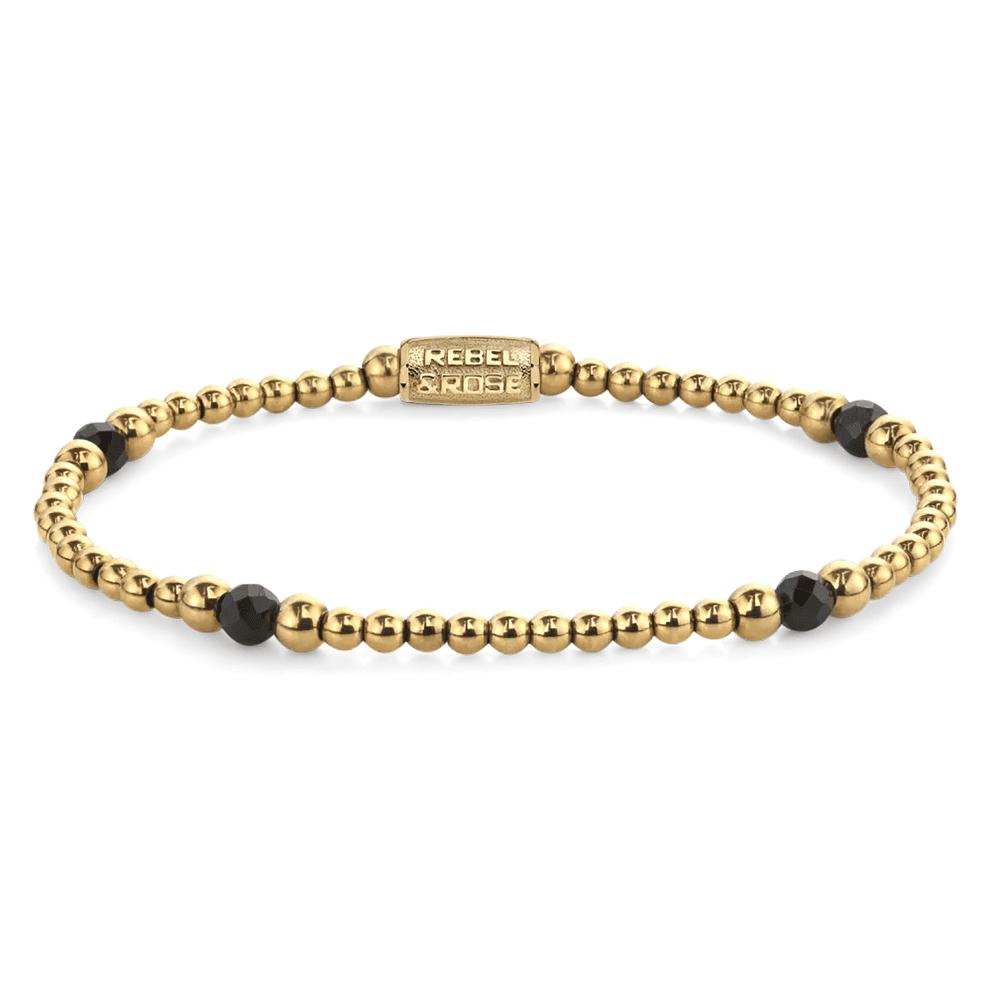 Armband Edelstahl gelb vergoldet Touch of Black Glam Rocks Armband Edelstahl gelb vergoldet Touch of Black Glam Rocks