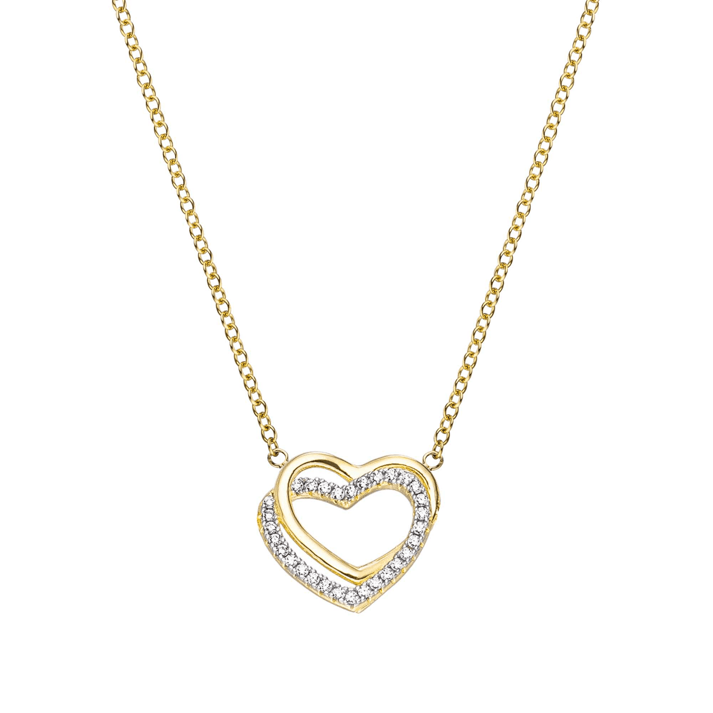 Kette Zirkonia 925er Silber vergoldet Kette Zirkonia 925er Silber vergoldet