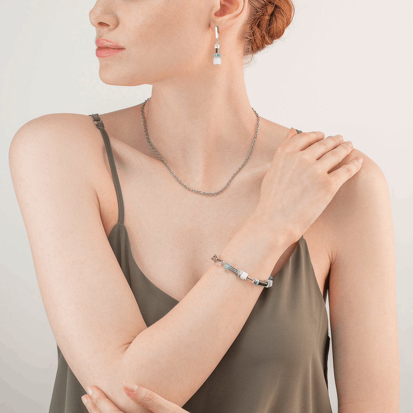 Edelsteinkette Edelstahl Edelsteinkette Edelstahl