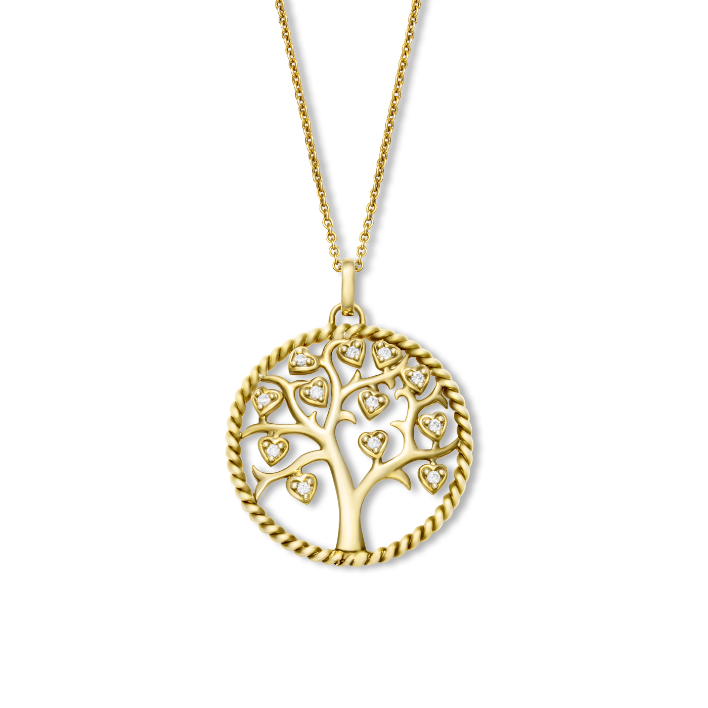 Kette Zirkonia 925er Silber vergoldet  Kette Zirkonia 925er Silber vergoldet