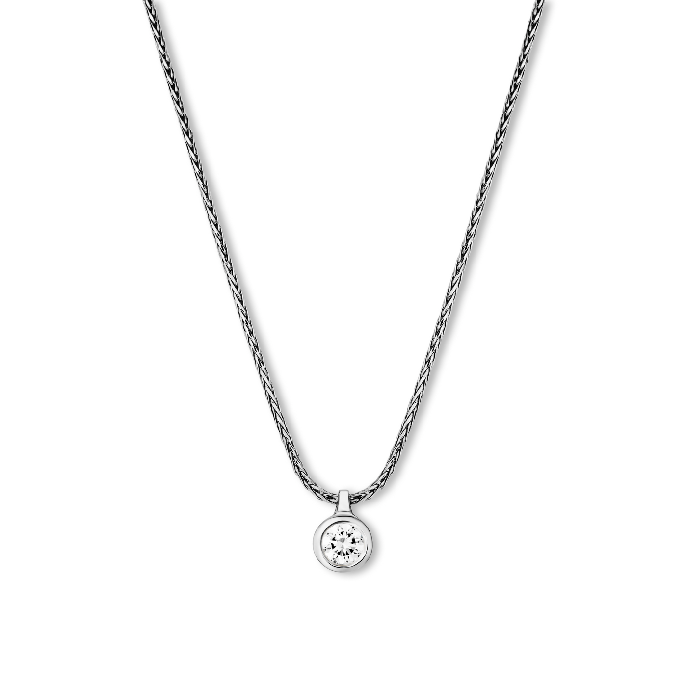 Kette Diamant ca. 0,15 ct. 585er Weißgold In Love Solitär Kette Diamant ca. 0,15 ct. 585er Weißgold In Love Solitär