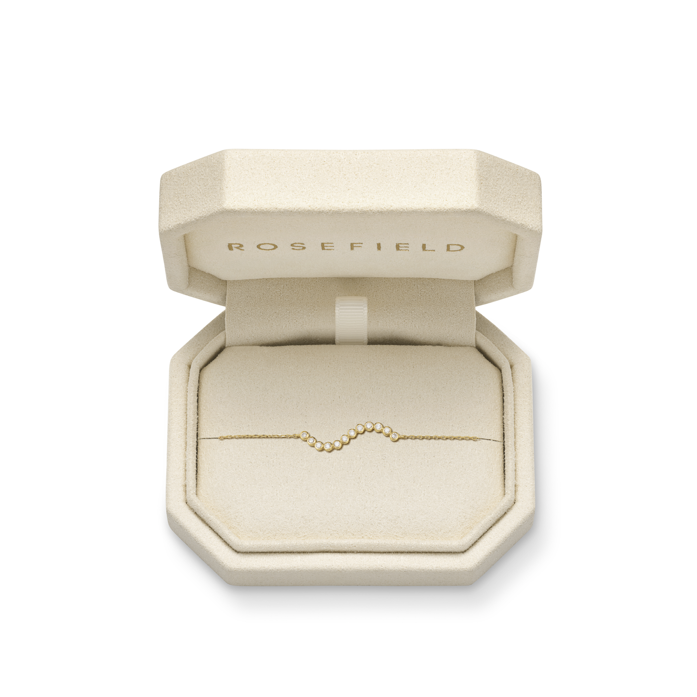 Armband syn. Diamant zus. 0,12ct. 585er Gelbgold Lustre