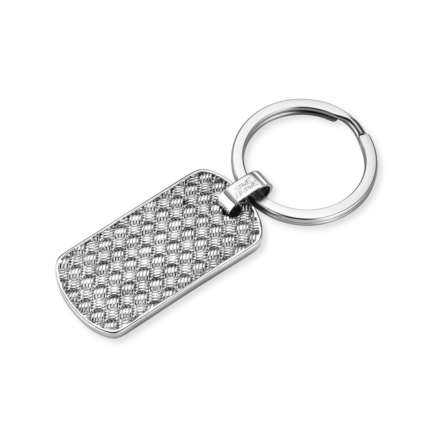 Schlüsselanhänger Edelstahl Weave