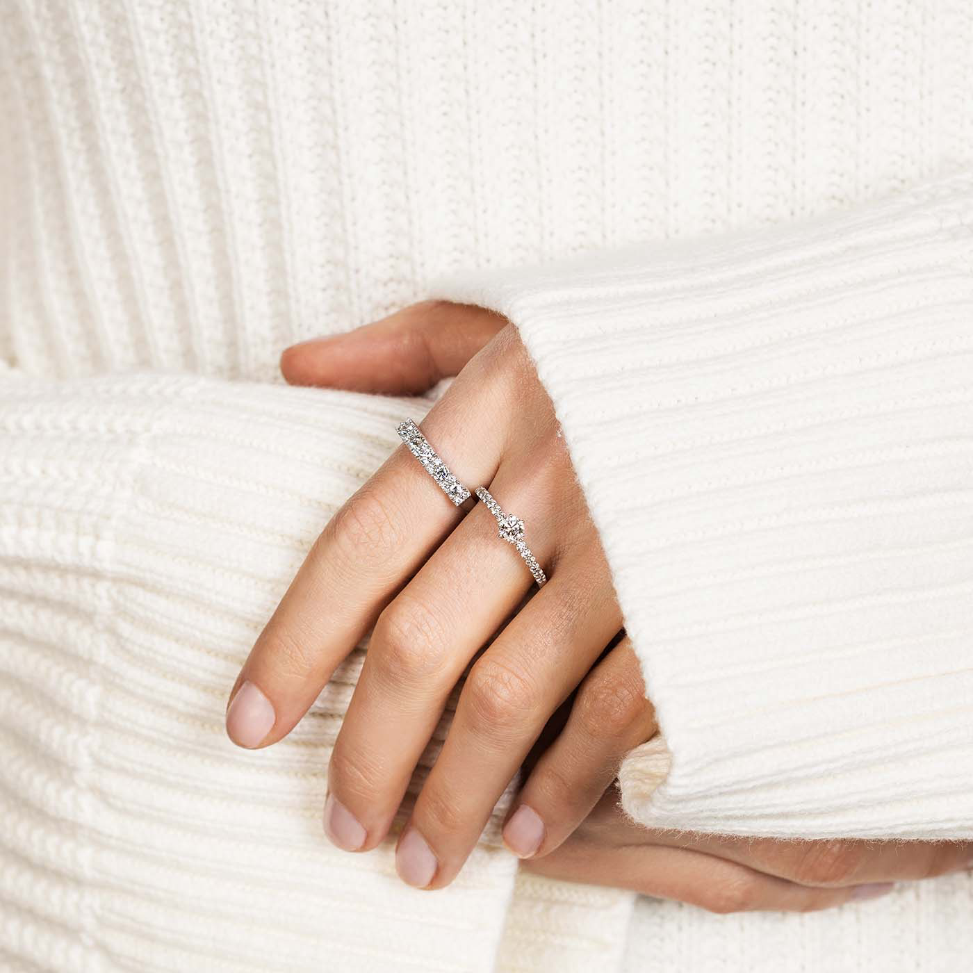 Ring Diamant zus. ca. 0,50 ct. 585er Weißgold Magnolia Ring Diamant zus. ca. 0,50 ct. 585er Weißgold Magnolia