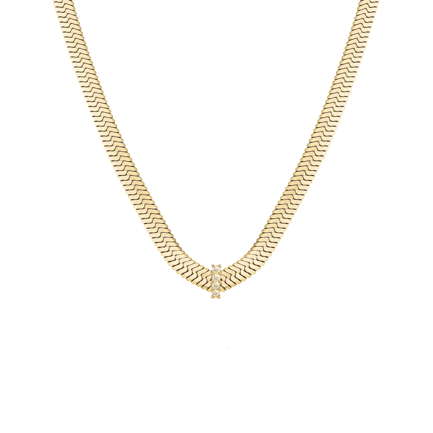Kette Edelstahl gelb vergoldet Snake Kette Edelstahl gelb vergoldet Snake