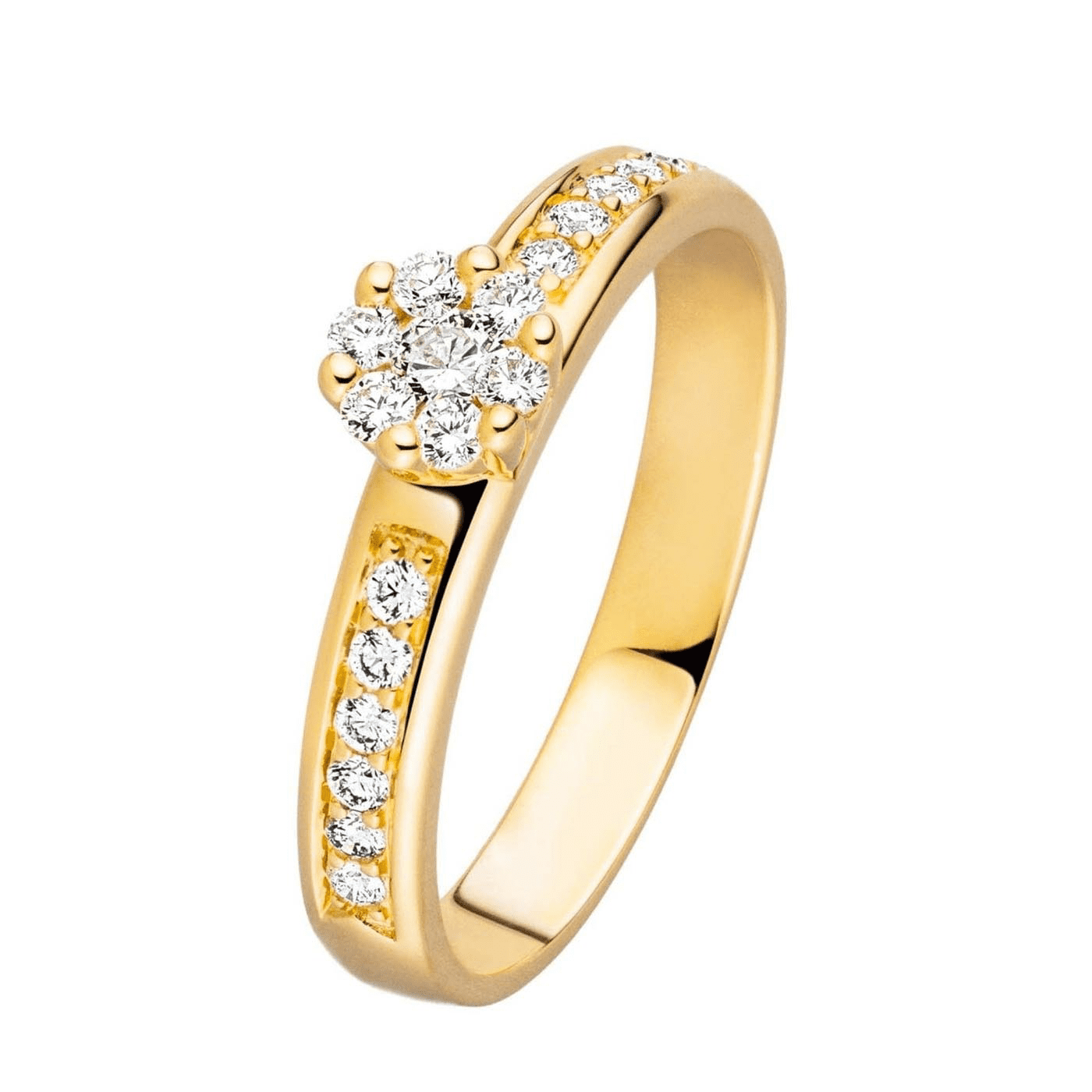 Ring Diamant zus. ca. 0,30 ct. 585er Gelbgold Viola Ring Diamant zus. ca. 0,30 ct. 585er Gelbgold Viola