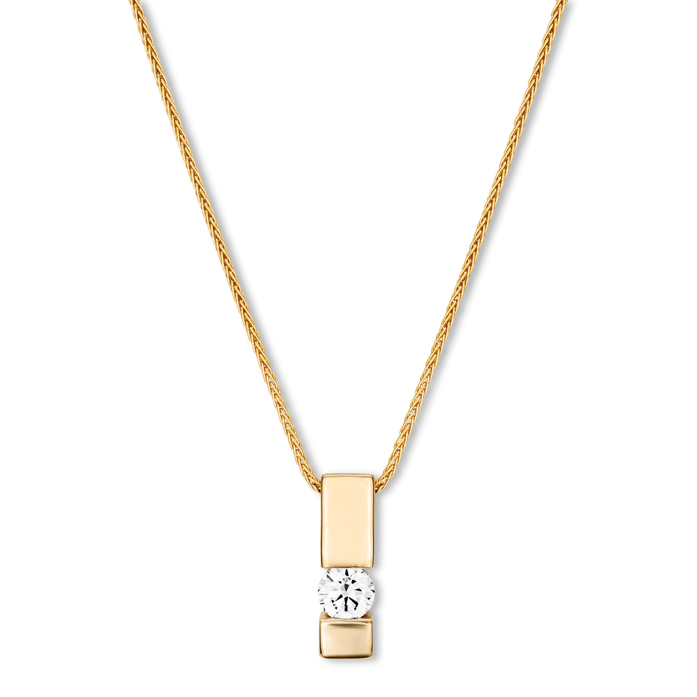 Kette Diamant ca. 0,20 ct. 585er Gelbgold In Love Solitär Kette Diamant ca. 0,20 ct. 585er Gelbgold In Love Solitär