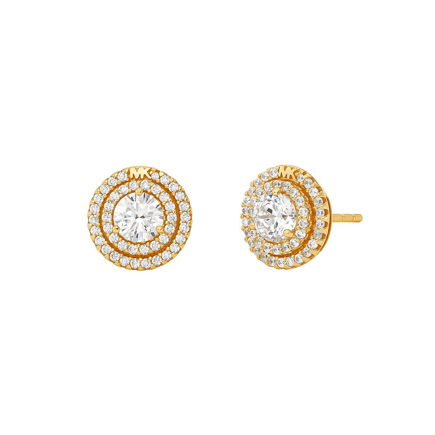 Ohrringe Zirkonia 925er Silber gelb vergoldet Premium Ohrringe Zirkonia 925er Silber gelb vergoldet Premium