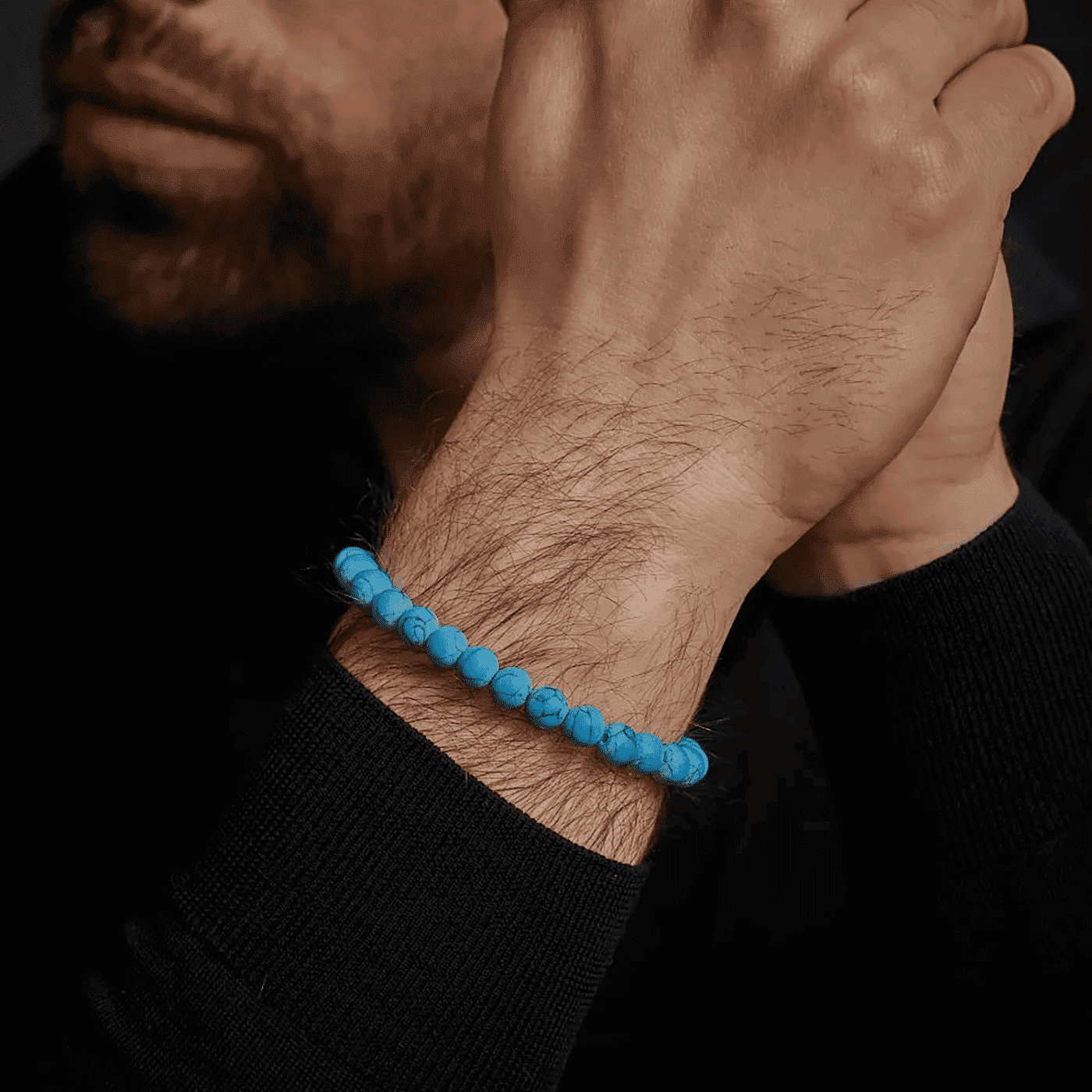 Armband Edelstahl Matt Turquoise Delight