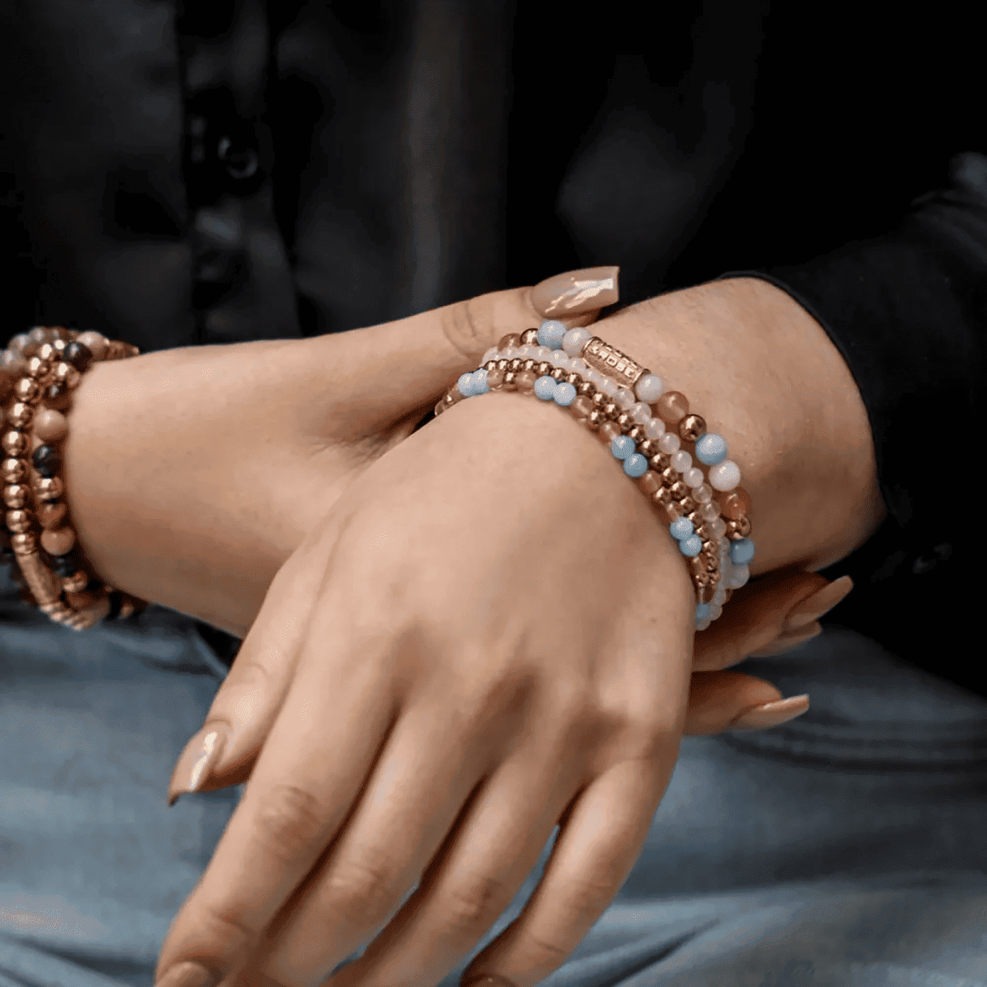 Armband Edelstahl gelb vergoldet Pink Rose Gold Armband Edelstahl gelb vergoldet Pink Rose Gold