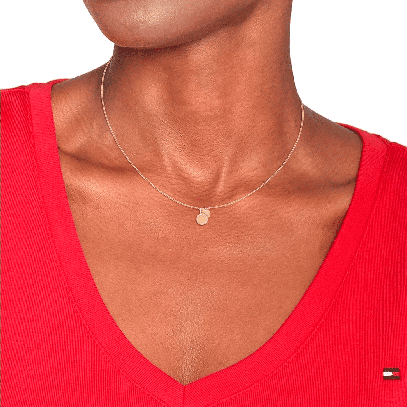 Kette Glasstein Edelstahl gelb vergoldet Mini Crystals Kette Glasstein Edelstahl gelb vergoldet Mini Crystals