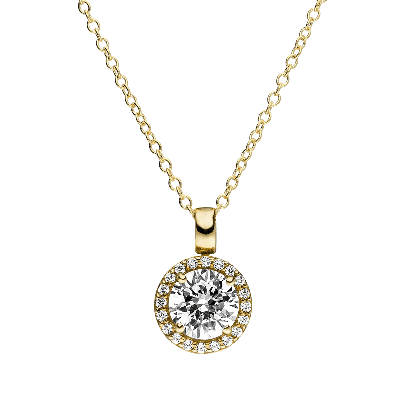 Kette Zirkonia 375er Gelbgold  Kette Zirkonia 375er Gelbgold
