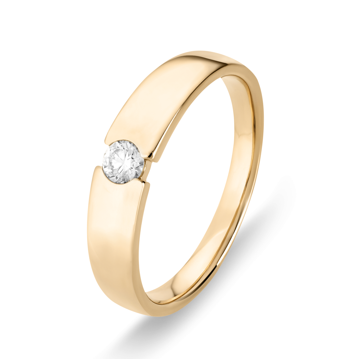 Ring Diamant ca. 0,13 ct. 585er Gelbgold Select Solitär Ring Diamant ca. 0,13 ct. 585er Gelbgold Select Solitär