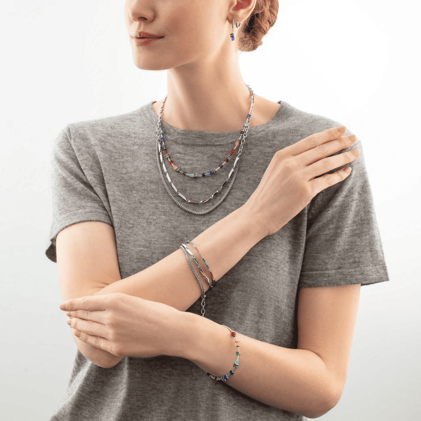 Armband Edelstahl Twisted Layers