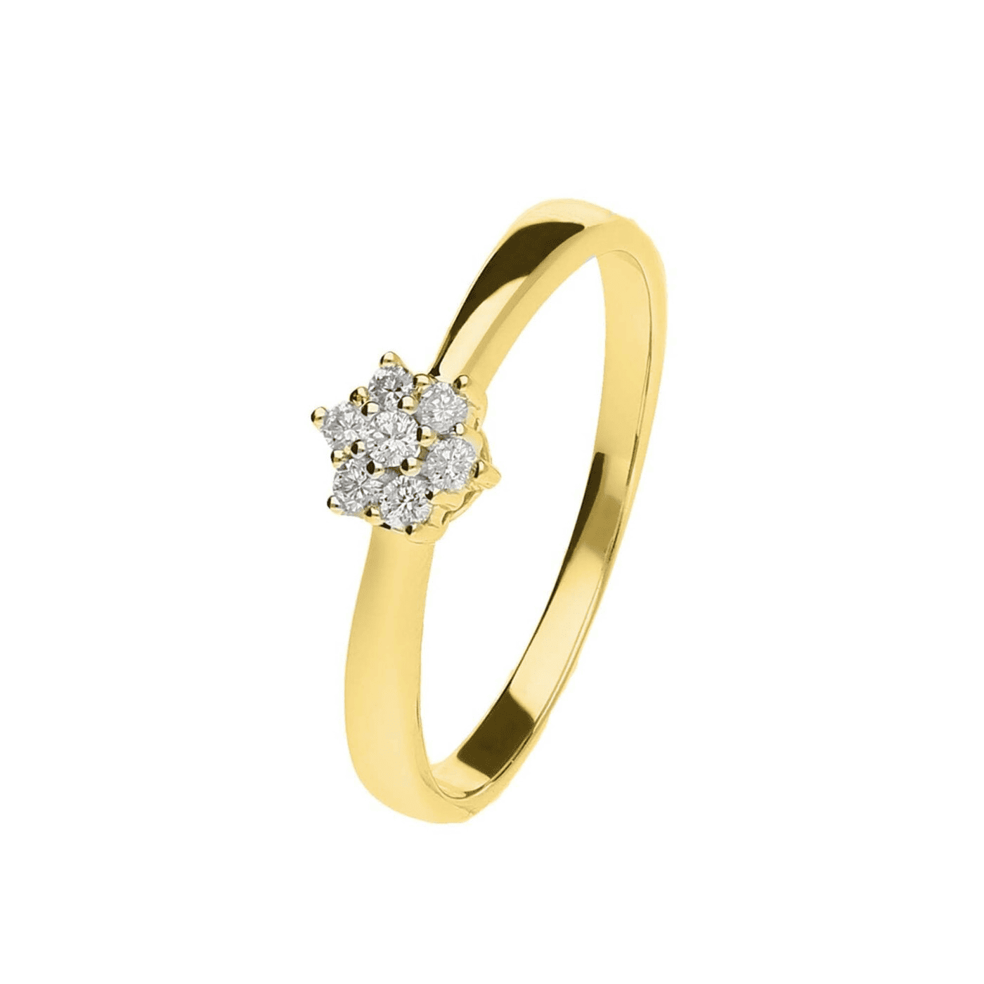 Ring Diamant zus. ca. 0,10 ct. 333er Gelbgold Heide Ring Diamant zus. ca. 0,10 ct. 333er Gelbgold Heide