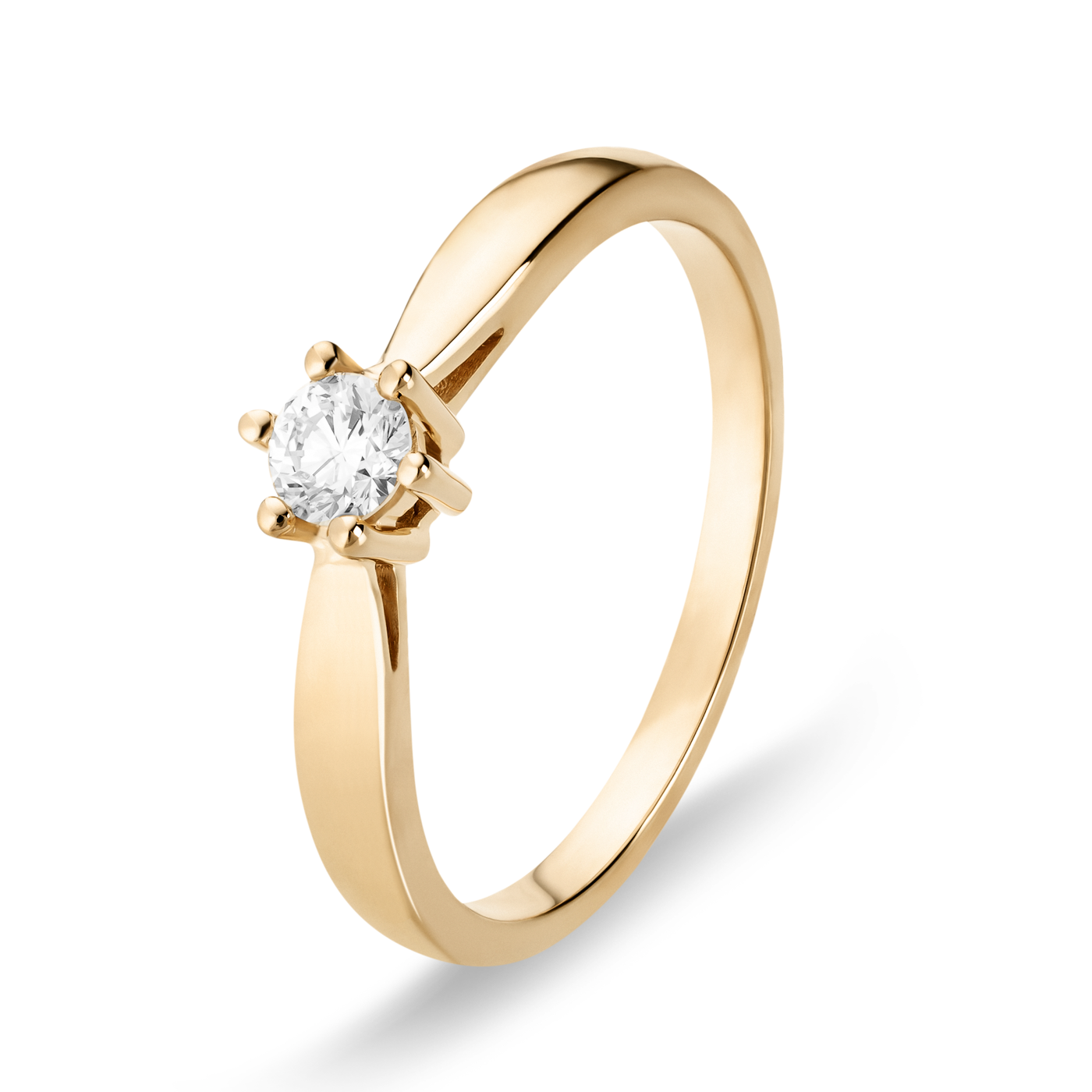 Ring Diamant ca. 0,20 ct. 333er Gelbgold Select Solitär Ring Diamant ca. 0,20 ct. 333er Gelbgold Select Solitär