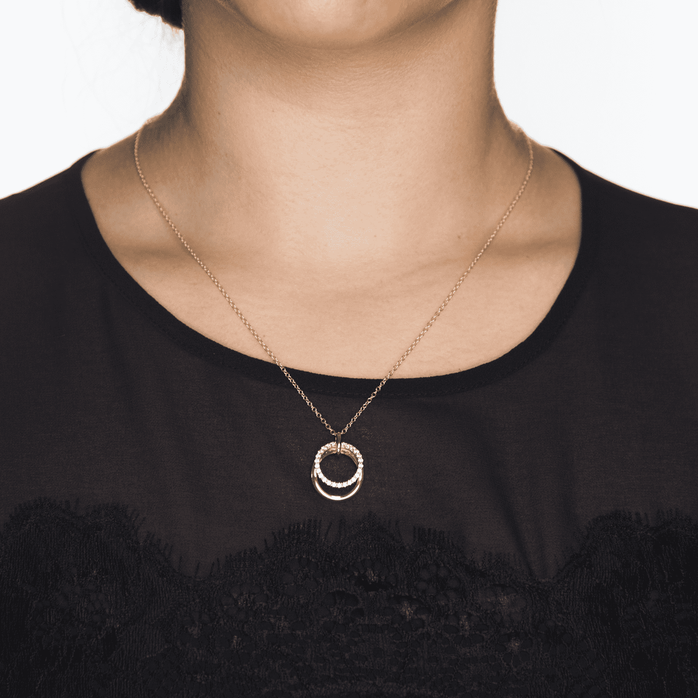 Kette Zirkonia 375er bicolor 