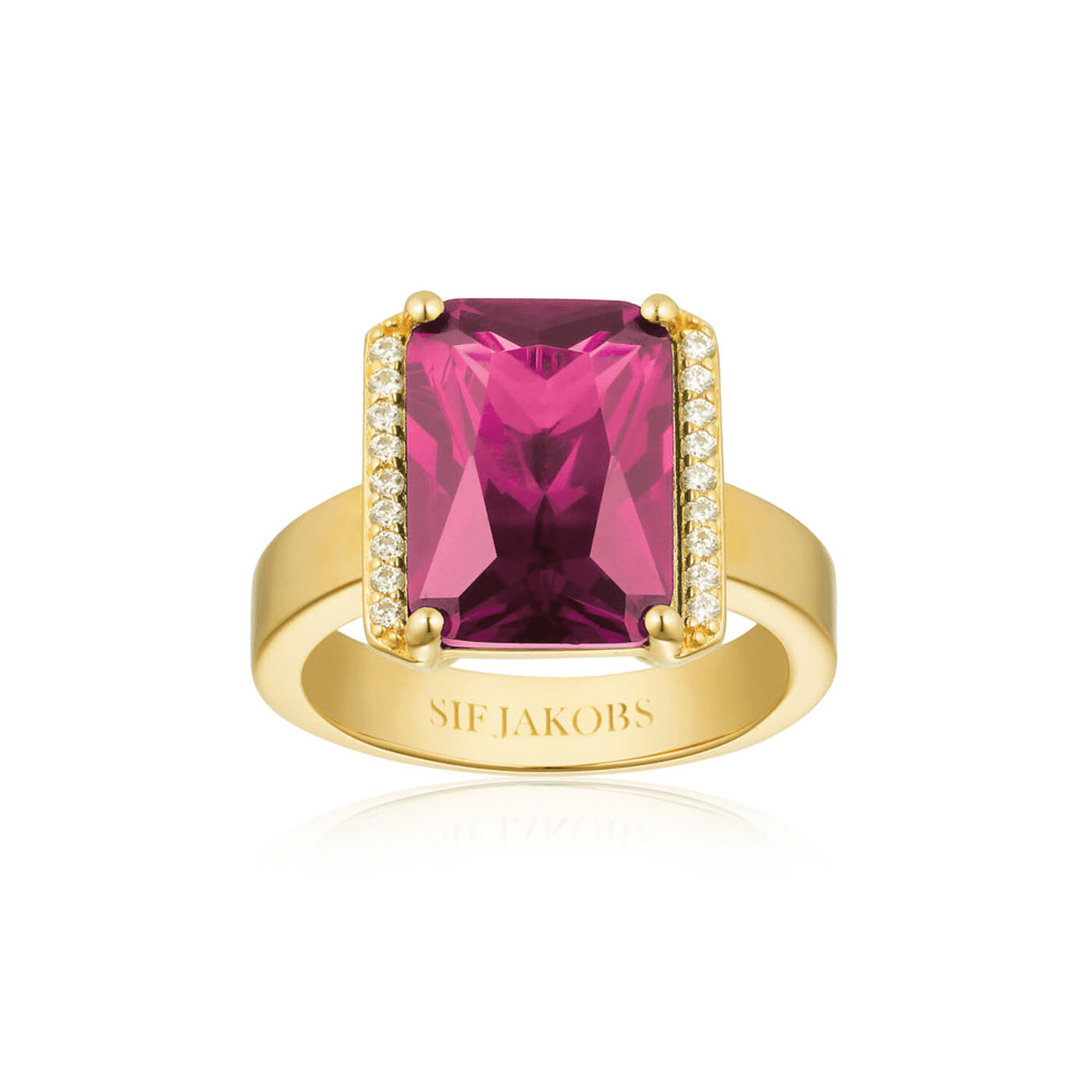 Ring Zirkonia 925er Silber gelb vergoldet Roccanova Ring Zirkonia 925er Silber gelb vergoldet Roccanova