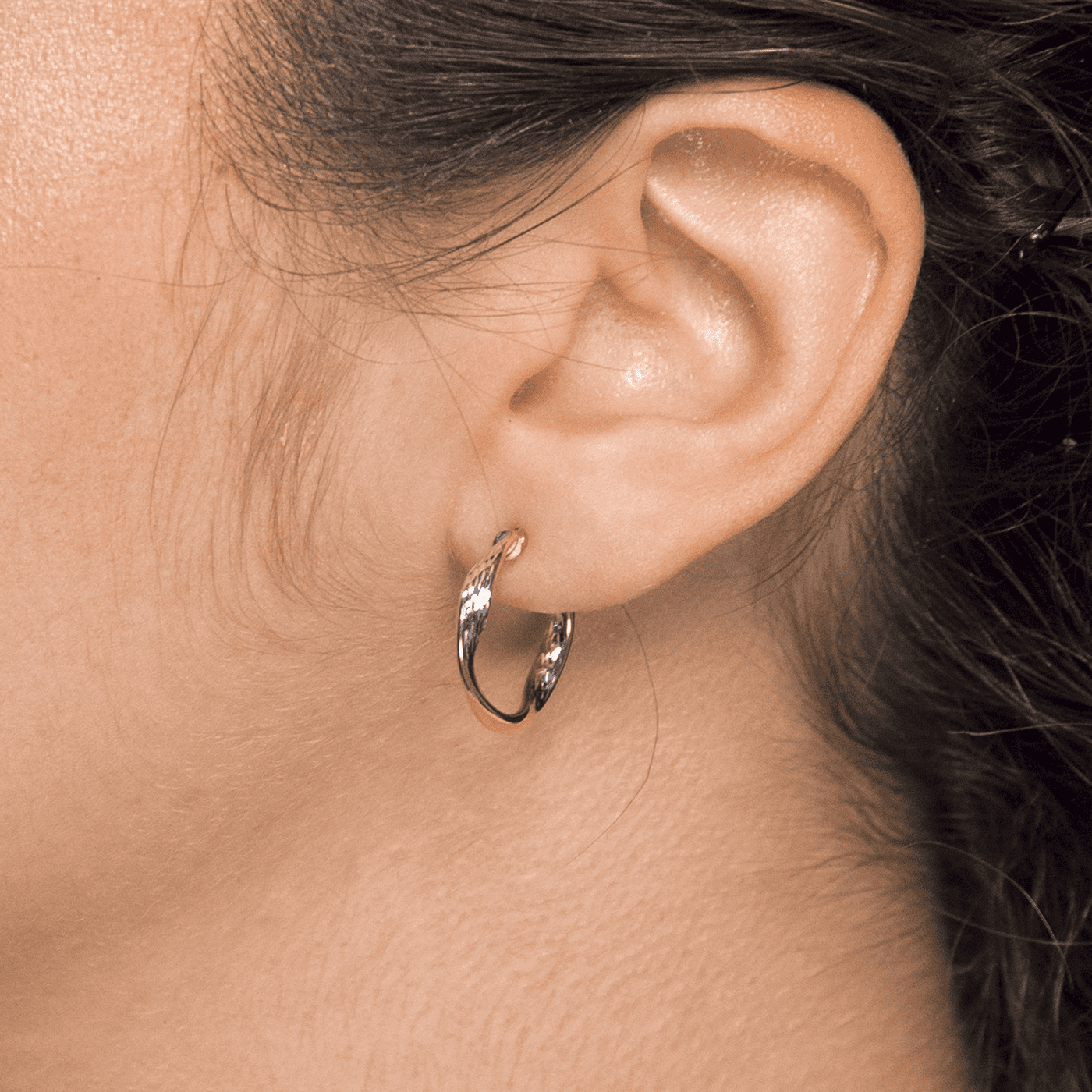 Creolen 375er Gelbgold rhodiniert Creolen 375er Gelbgold rhodiniert