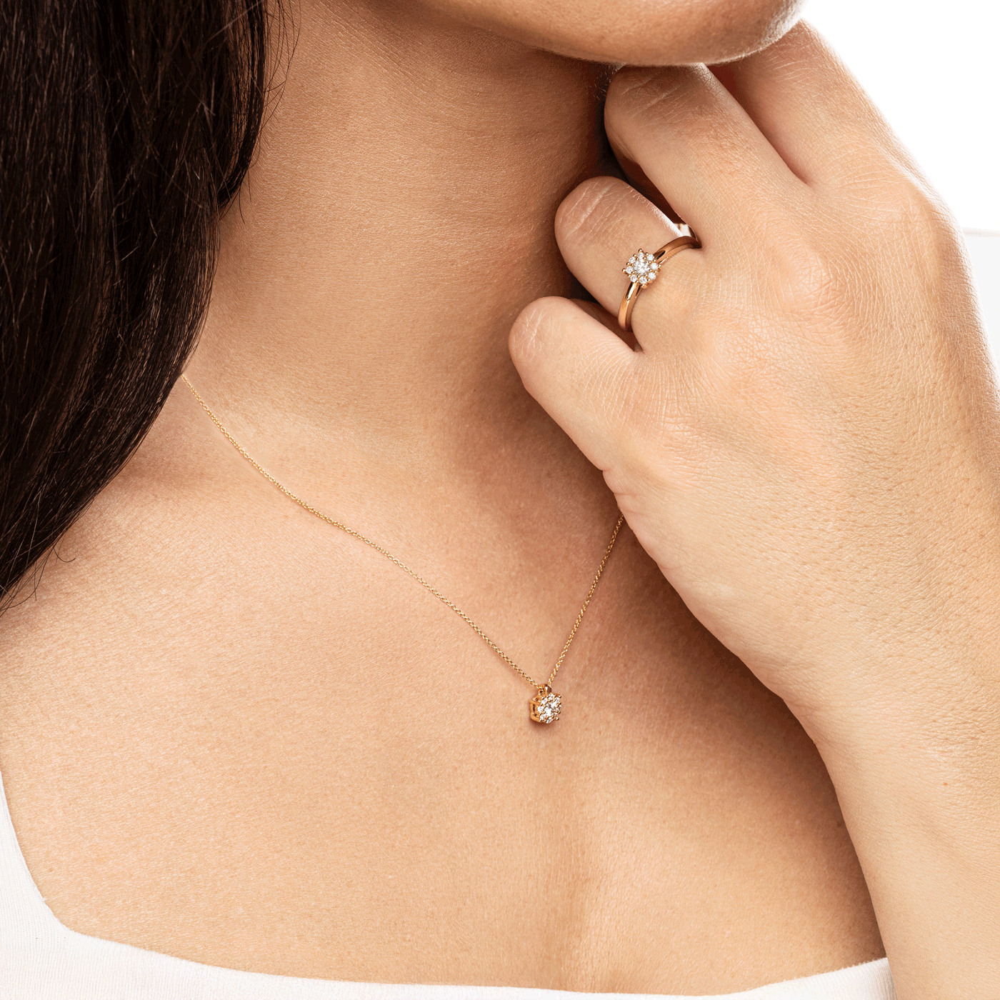 Kette Diamant zus. ca. 0,20 ct. 585er Gelbgold MONATSSPECIAL