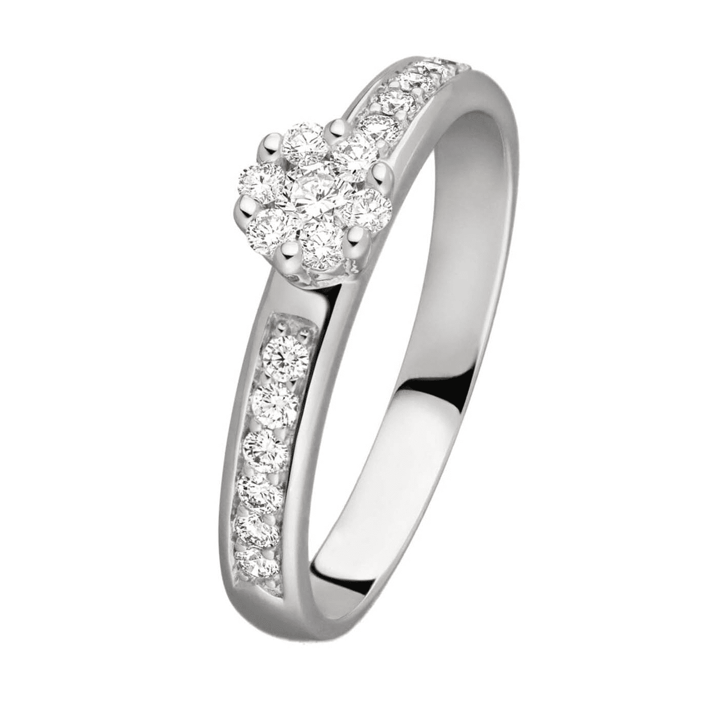 Ring Diamant zus. ca. 0,30 ct. 585er Weißgold Dahlia Ring Diamant zus. ca. 0,30 ct. 585er Weißgold Dahlia