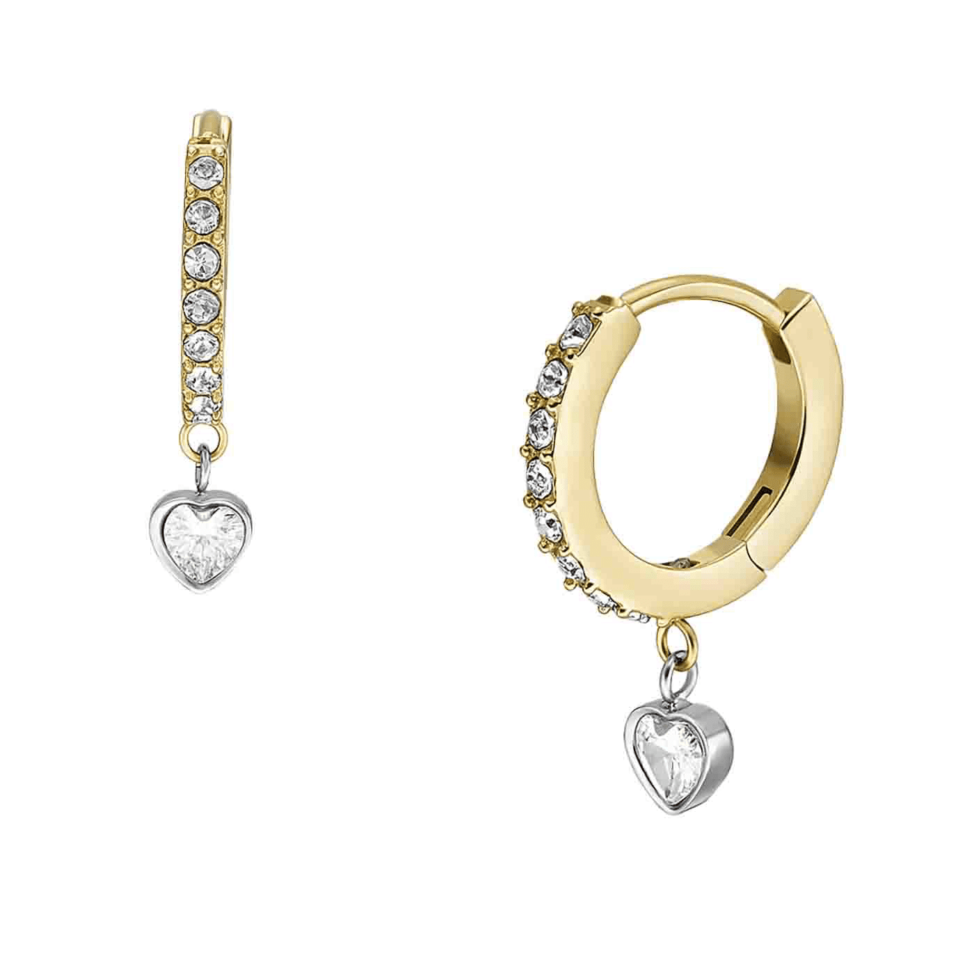 Ohrringe Zirkonia Edelstahl vergoldet Ohrringe Zirkonia Edelstahl vergoldet