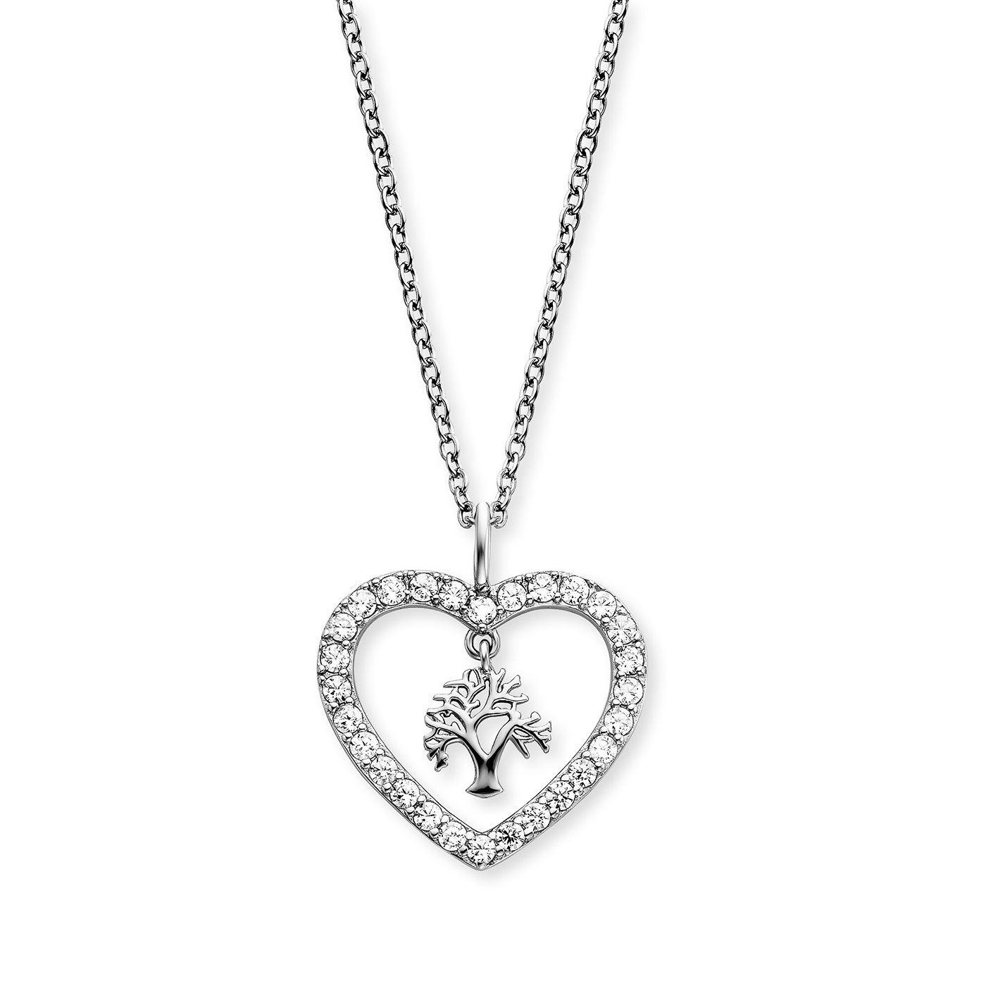 Kette Zirkonia 925er Silber Lebensbaum Kette Zirkonia 925er Silber Lebensbaum