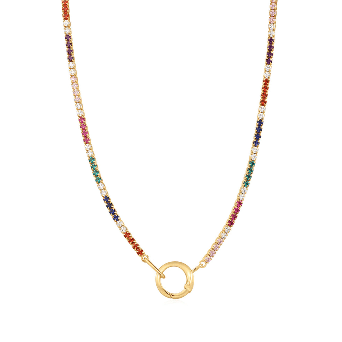 Kette Zirkonia 925er Silber gelb vergoldet Rising Sun Kette Zirkonia 925er Silber gelb vergoldet Rising Sun