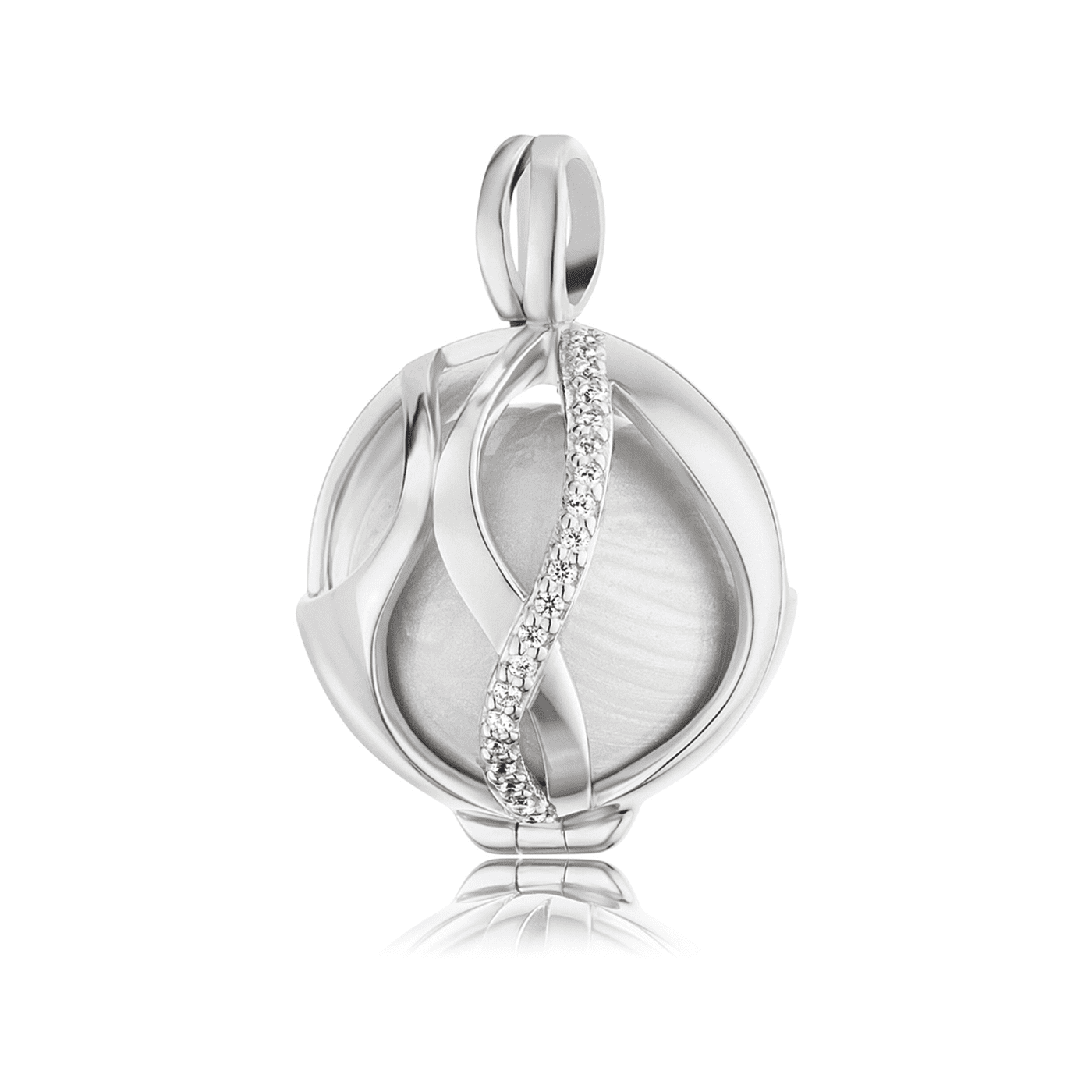 Klangkugel Zirkonia 925er Silber Klangkugel Zirkonia 925er Silber