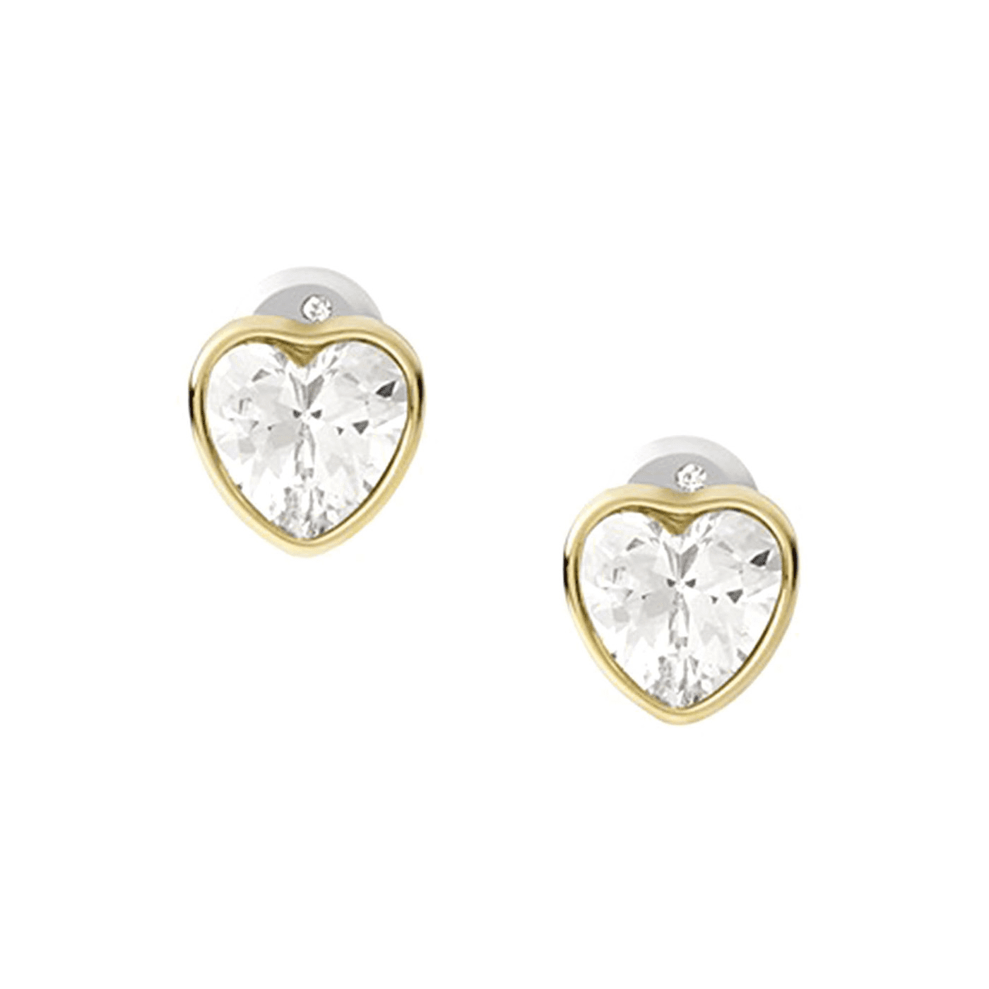 Ohrringe Glasstein Edelstahl gelb vergoldet Sutton Ohrringe Glasstein Edelstahl gelb vergoldet Sutton