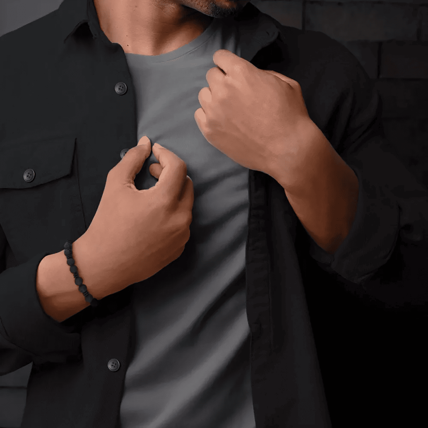 Armband Edelstahl schwarz Variations Black