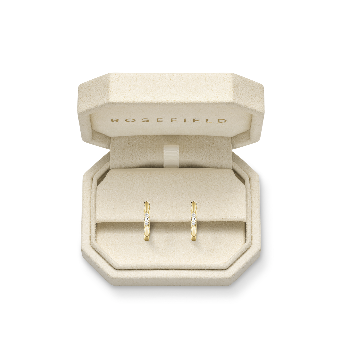 Ohrringe syn. Diamant zus. 0,036ct. 585er Gelbgold